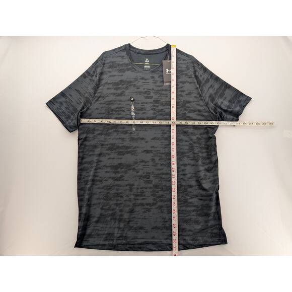 NWT Under Armour Men's UA Vanish Energy Printed Short Sleeve in Anthracite sz L - Picture 7 of 7